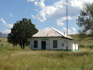 This is the one room schoolhouse where John Riggs attended school. It was built by the Riggs Family.